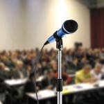Microphone at conference