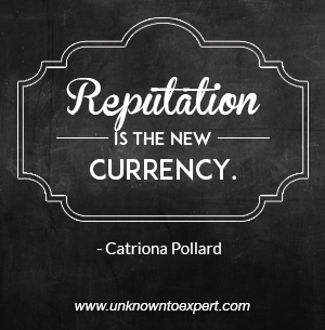 Reputation is the new currency