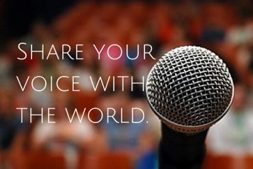 share your voice with the world